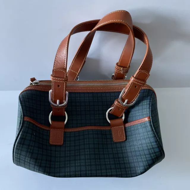 Vintage Lauren Ralph Lauren Handbag Purse Bag Blackwatch Plaid Tartan -  Ruby Lane