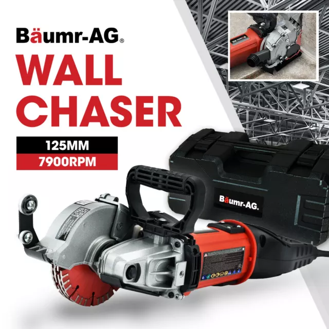 BAUMR-AG Wall Chaser Machine Concrete Chasing Tool Brick Grinder Electric Saw