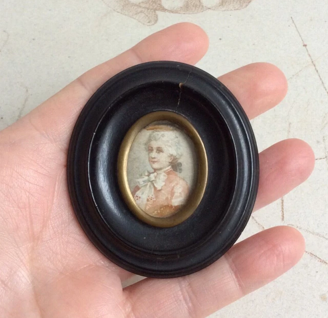 ANCIENNE MINIATURE CADRE Gravure XIXéme Amusement de l'enfant EUR 75,00 - FR