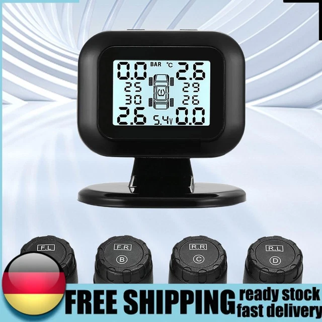 Auto Tyre Alarm Sensor Real-time Detection for Charging Mobile Ohones Tablets DE