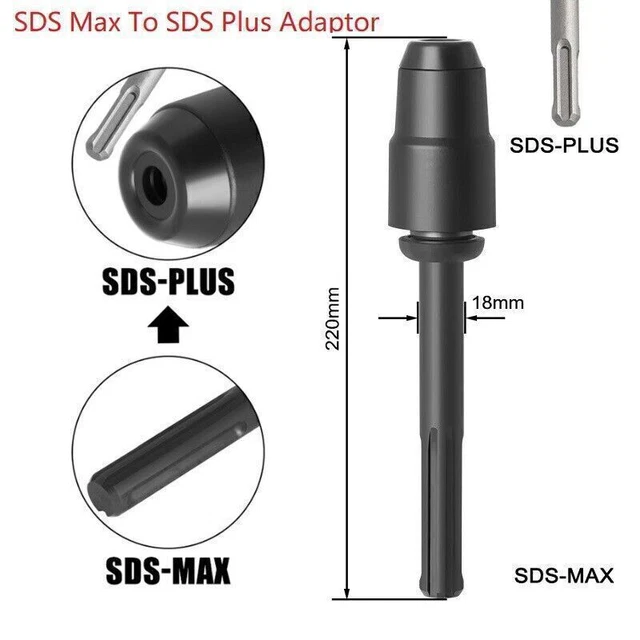 SDS MAX TO SDS Plus Chuck Drill Bits Converter Collet Adaptor 1PC £20. ...
