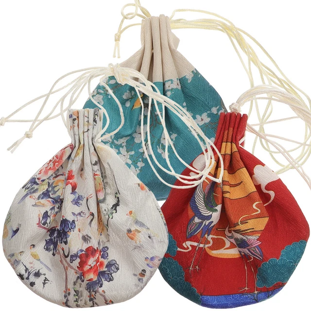 3 un. bolsa portátil decorativa bolsa vacía delicada soporte de bolsa