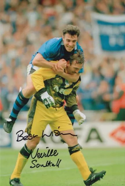 Neville Southall Hand Signed 12X8 Photo Everton Football Autograph 1