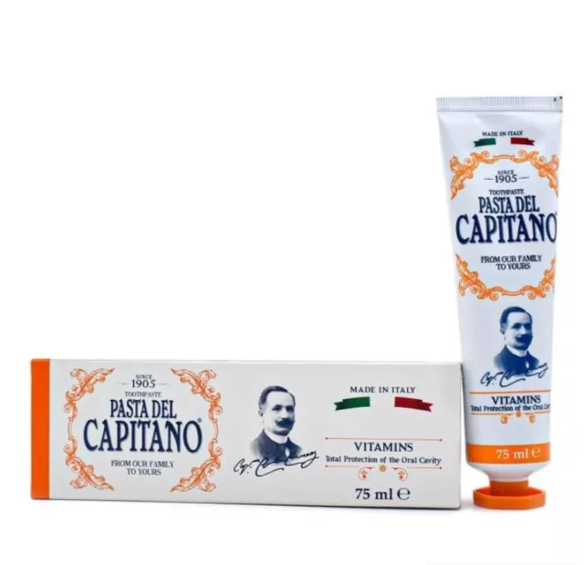 Capitano 1905 toothpaste for oral and dental care It works with A-C-E Vitamin