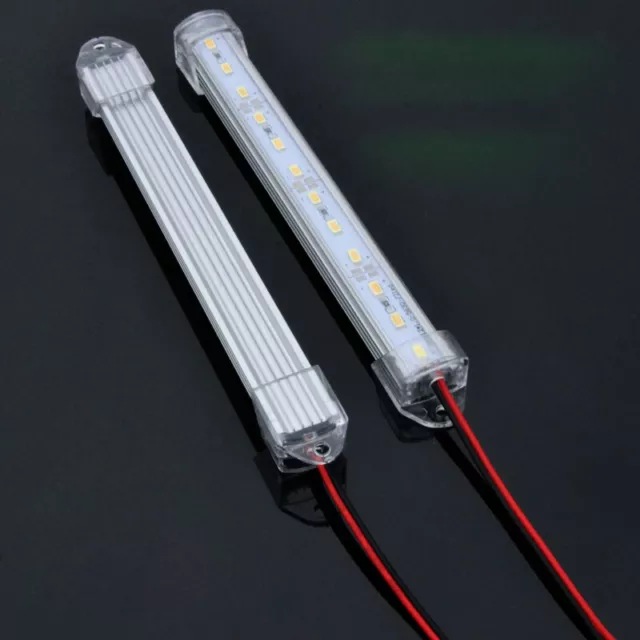 2x LED SMD Strip Grill Car Light Hard Rigid Lamp Tube Aquarium Showcase DC 12V