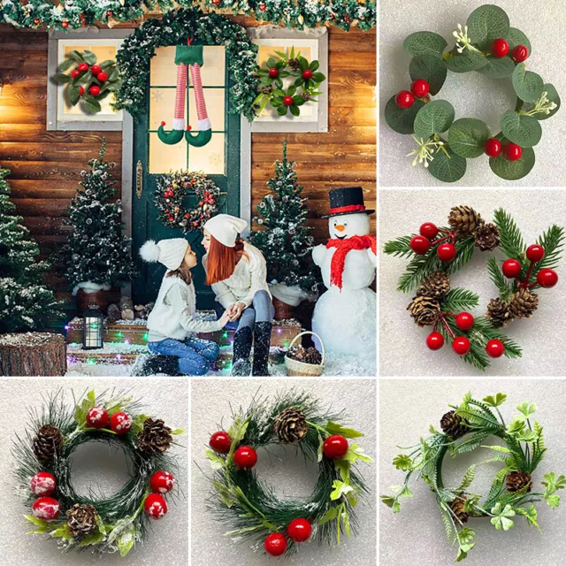 2Packs 5.6ft Red Berry Christmas Garland Decoration Artificial Berry  Garland Flexible Christmas Faux Garland for Outdoor Indoor Tree Fireplace  Mantle Door Table tables, door frames, stairs, windows Home Winter Holiday  Farmhouse Christmas