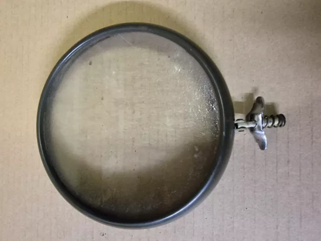 Vintage pre war miller velocette MAC MDD ex WD headlamp rim and glass