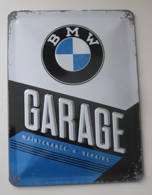 Blechschild - BMW Garage