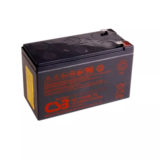 CSB HR1234W Batterie Scelle au Plomb 12V 9Ah à Haute Courant De Décharge