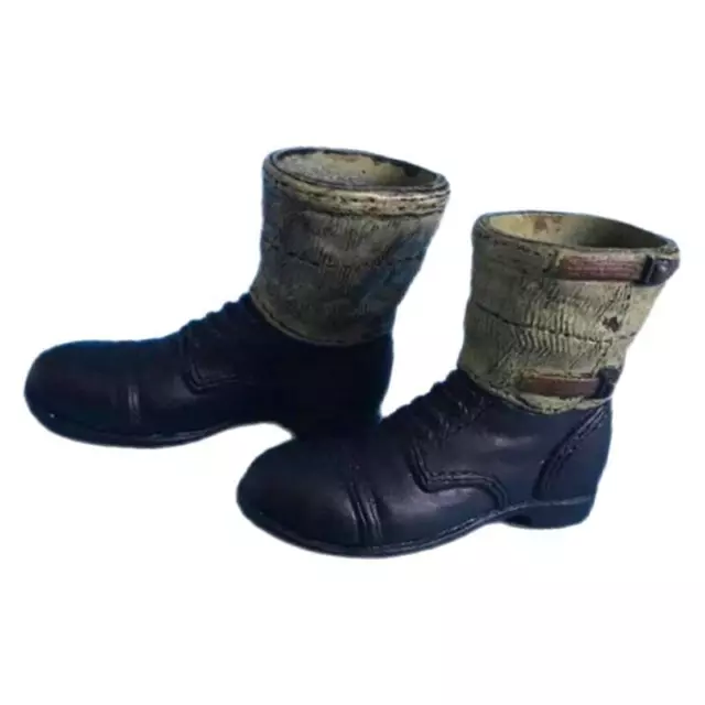 For 12'' Male Doll Soldier Figure Retro Boots Shoes 1:6 Scale Men's Costume