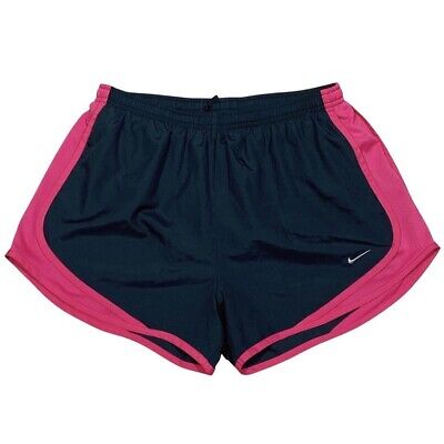 Pantaloncini da corsa Nike Dri-Fit da donna neri e rosa taglia media sport fitness