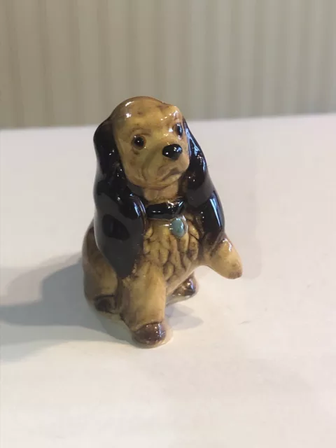 Vintage Hagen Renaker Porcelain Cocker SOA Owl Dog Lady And The Tramp Miniature