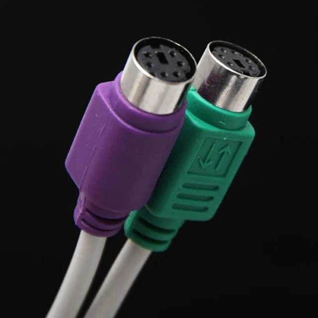Dual USB to PS2 Mouse and Keyboard Converters Cable Adapter for Computer D.zy