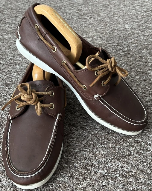 TIMBERLAND CLASSIC TWO Eye Boat Shoes DL130599 Uk Size 8 Good