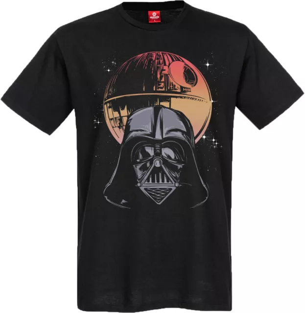 Star Wars »DARTH VADER DEATH STAR« Motiv Retro Kurzarm Herren T-SHIRT Rockabilly