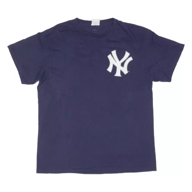 MAJESTIC New York Yankees Mens T-Shirt Blue USA M