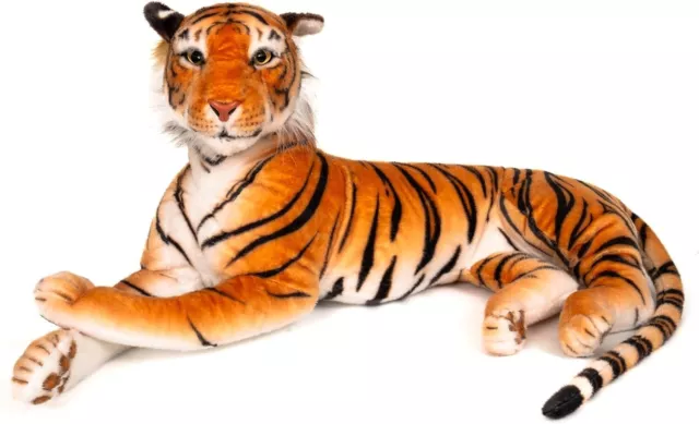 140cm Large Cute Tiger Soft Toy Cuddly Teddy Bear Stuffed Plush Giant Realistic