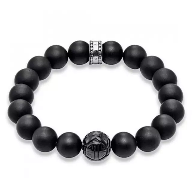 Bracelet Thomas Sabo Uomo A1085-23-11-L Argent Noir