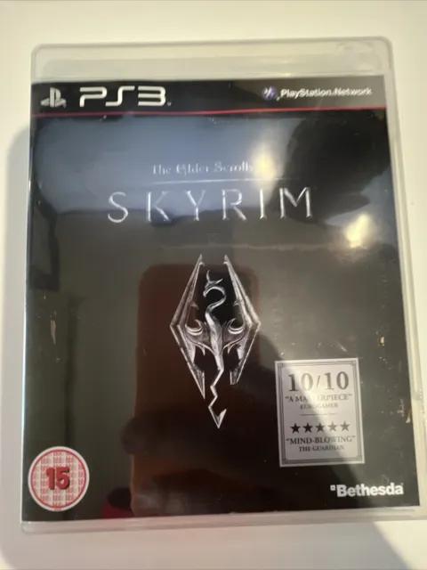 Skyrim: The Elder Scrolls V 5 - Playstation 3 PS3 RPG Game with Manual & Map
