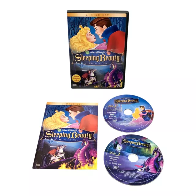 Walt Disney Sleeping Beauty DVD 2-Disc Set Special Edition 2003 Princess Aurora