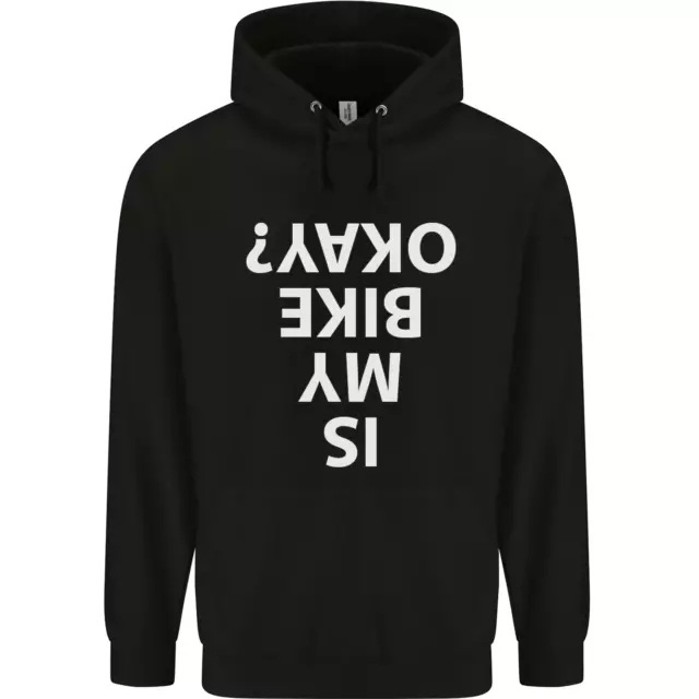 Is My Bike Okay Cycling Biker Funny Mens 80% Cotton Hoodie