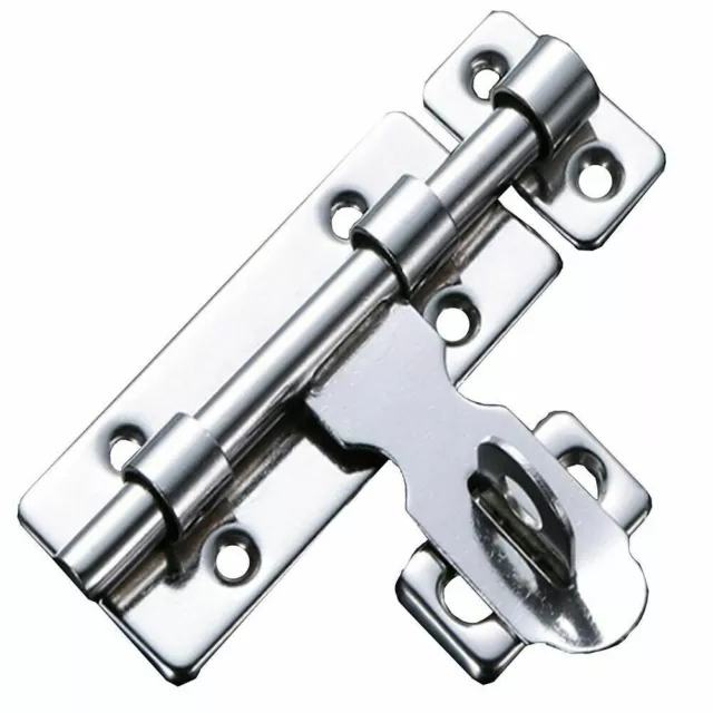 Slide Latch Lock Bolt Heavy Duty Stainless Steel Garden Gate Shed Door Lock 6"