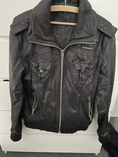 superdry lederjacke