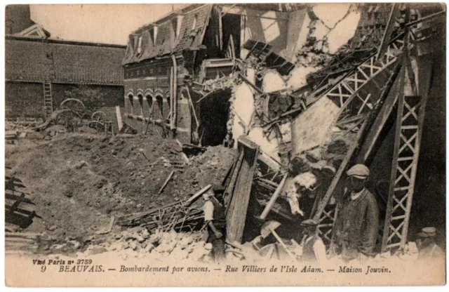 CPA 60 - BEAUVAIS (Oise) - 9. Rue Villiers de l'Isle Adam. Maison Jouvin