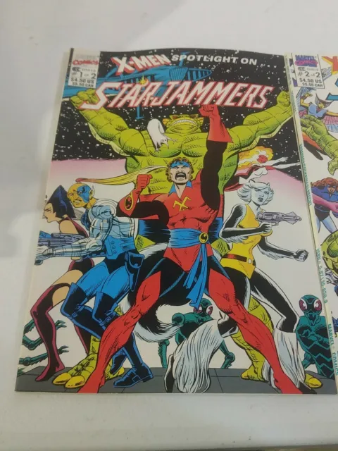 X-Men Spotlight on... Starjammers (1990 Series) #1 & 2 * Complete 2 Comic Set 2