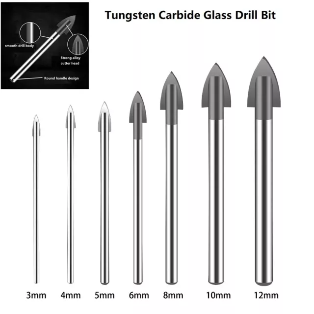 3 12mm Glasbohrer der das Bohren von Jahren zu einer Leichtigkeit macht