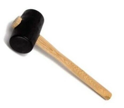 Marteau/Mallet en Caoutchouc Poignée en Bois 300gr