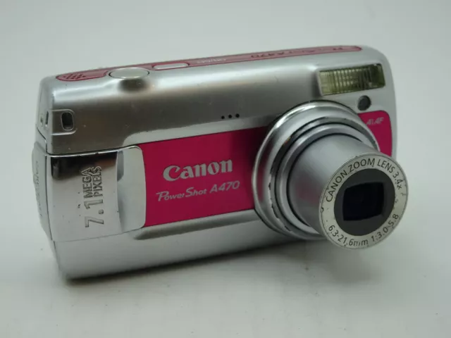 Canon PowerShot A470 Ai AF Digital Camera 7.1 Megapixel 3.4x Optical Zoom