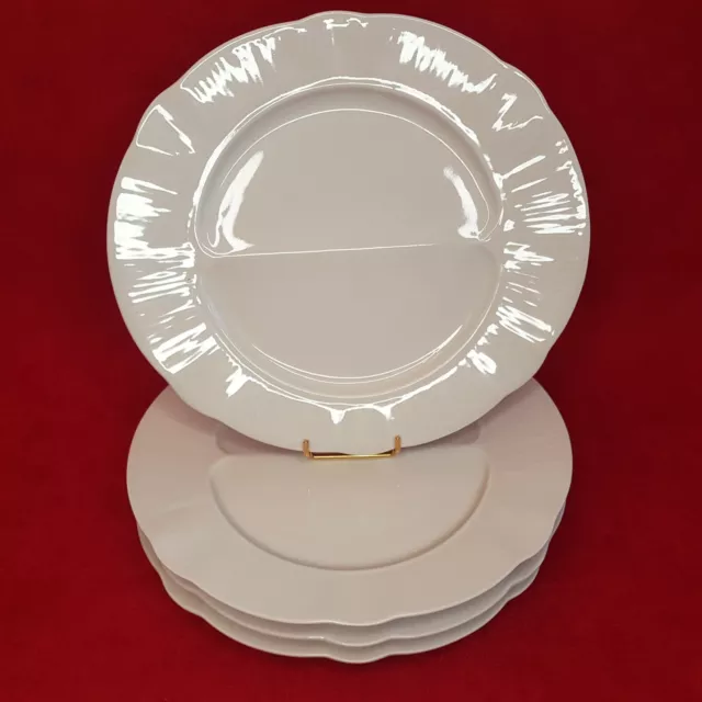 4 assiettes ovales pour asperges en porcelaine Pillivuyt 2