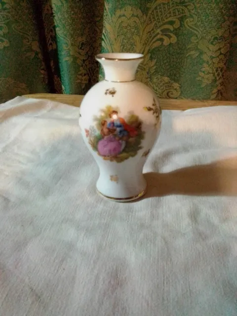 Lot miniature vase et boite en porcelaine de Limoges