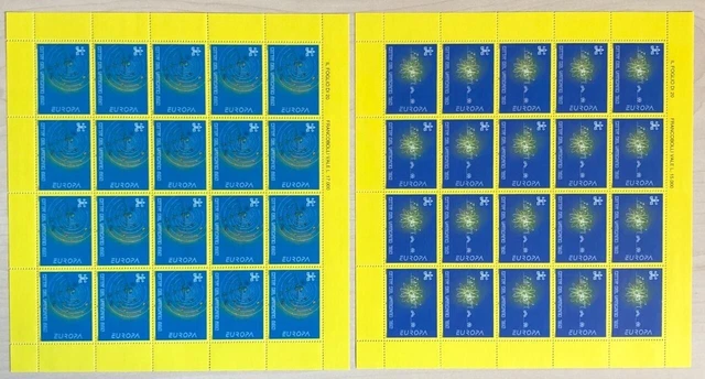 VATICANO 1994 EUROPA SERIE COMPLETA 2 sheetlets Nuovo di zecca ottima qualità !!