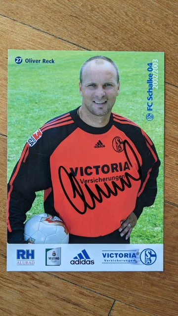 Carte Autographe Originale Oliver Reck (Werder Brême, 1986-87) Signée, Collection