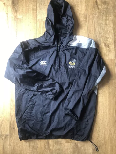 London Wasps Cantebury  Training Pullover Jacket Size Med