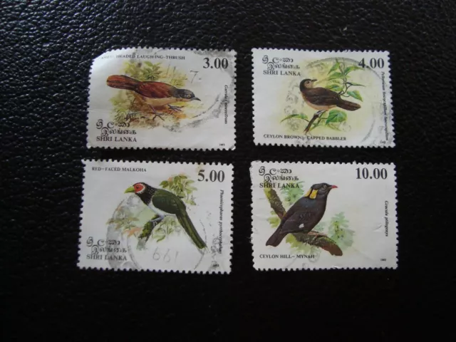 SRI LANKA - timbre yvert/tellier n° 1026 a 1029 oblitere (A46)