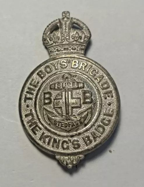 Boys Brigade Rare and vintage Boys Brigade Original Kings Badge 1927