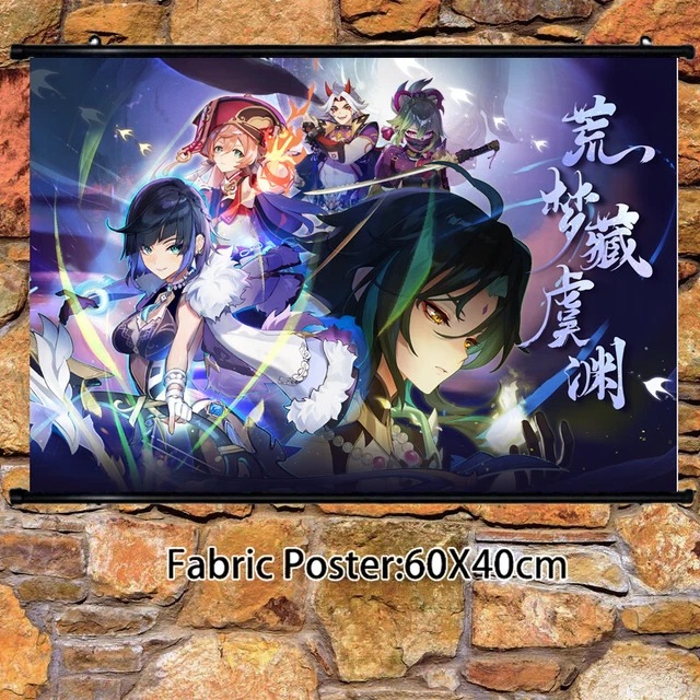 GENSHIN IMPACT ARATAKI Itto Wall Collection Art Poster Anime Scroll