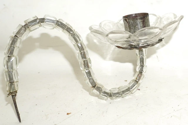 Kerzenhalter Arm für Deckenleuchter für Leuchter Glas um 1880 Ersatzteil/P14