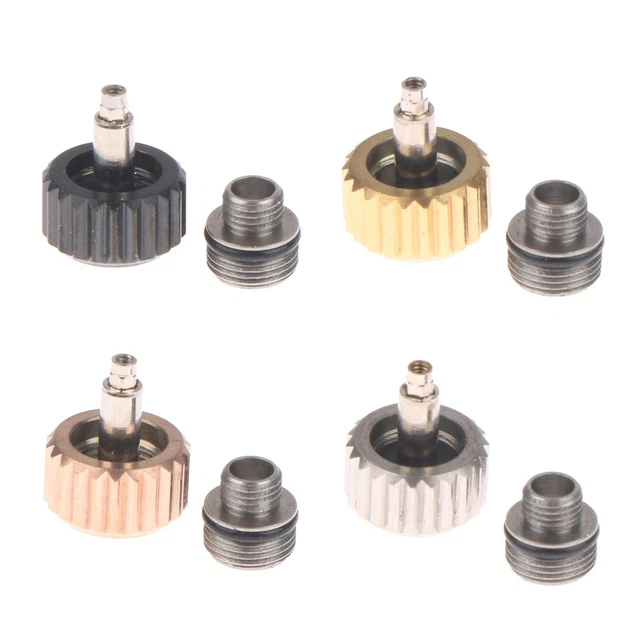 Couronne De Remontoir Pour Montre - Plaqué Or Doré - Diamètre 5.80 Mm - Étanche - Neuve Sans Boîte