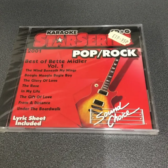 Star Series Karaoke Sound Choice Pop Rock Bette Midler Vol 1