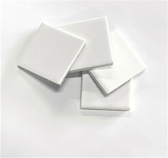 2x2 Essential White Matte Subway Ceramic Tile Kitchen Backsplash (Repair Kit)