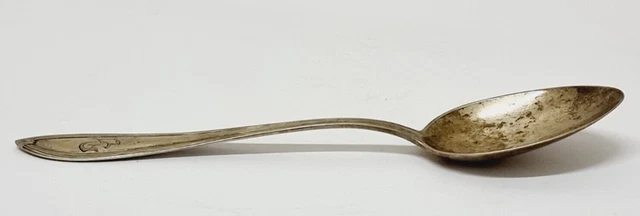 D0452 - 800er Silber Löffel mit AG Monogramm um 1900 - E. Schubert - 33,30 g