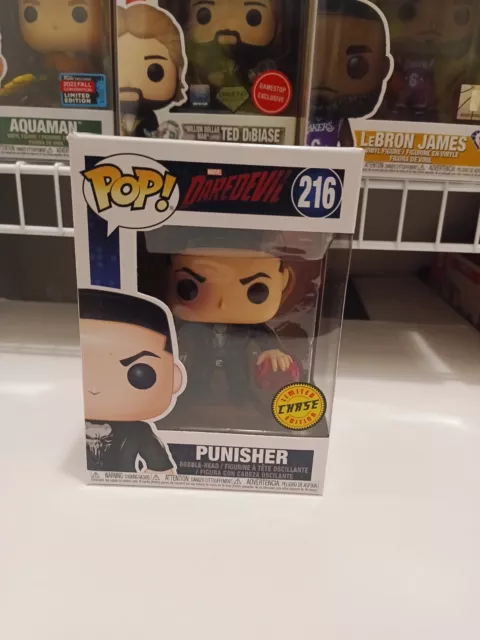 Funko Pop! Marvel Daredevil #216 PUNISHER CHASE w/ PopShield.  READY TO SHIP!!