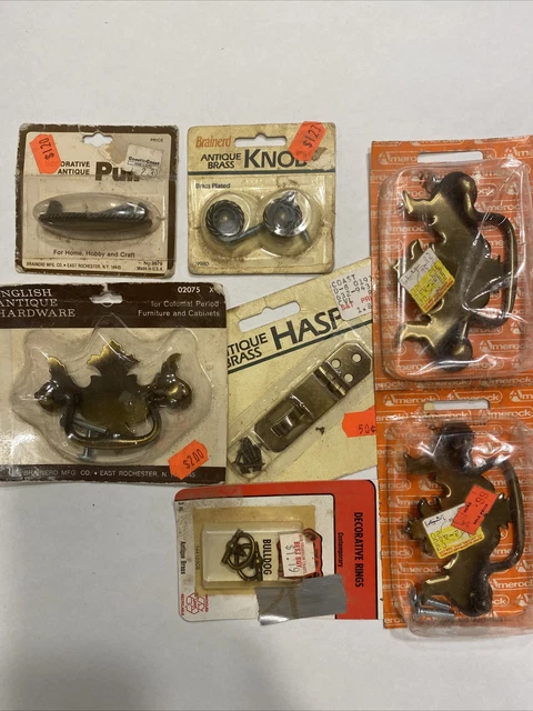 Lot Of New Vintage Brass Dresser Drawer Handle Pulls Furniture Hardware