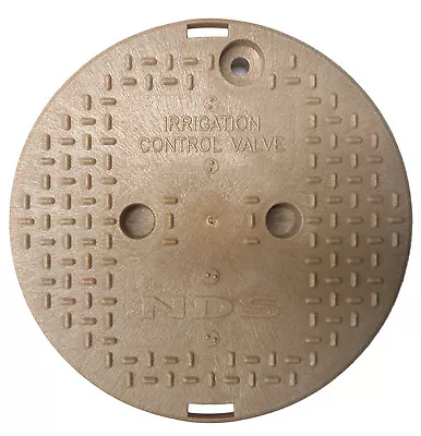 NDS 111C SAND 10" Round Valve Box Overlapping ICV Cover, Sand