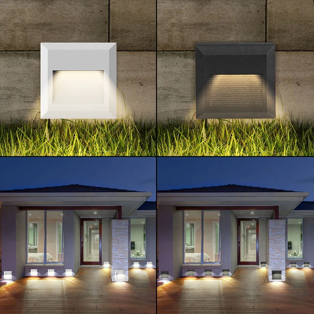 LED MUR LAMPES Niveaux Spot Encastré Escaliers Éclairage Extérieur ...