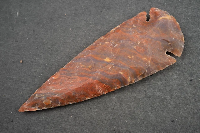 5.1" Flint Spearhead Ohio Collection Spear Point Knife Blade Arrowhead 451 2